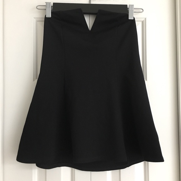 SILENCE + NOISE Black Strapless Tunic Top M - Picture 5 of 6